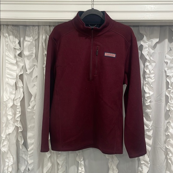 Vineyard Vines Other - Vineyard Vines Men's Burgundy Half-Zip Sweater large EUC